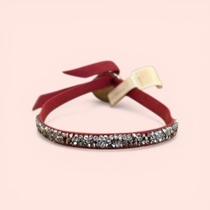 Bracelet Ruban Fin Cristallisé